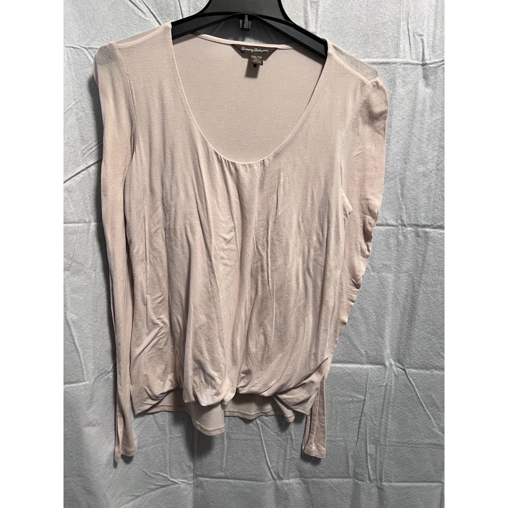 Tommy Bahama Blouse Top Long Sleeve Ruched Lightweight‎ XXS